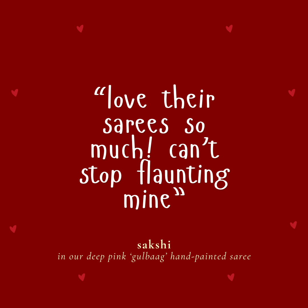 hand painted saree in pure organza silk by noor by hansa / customer review