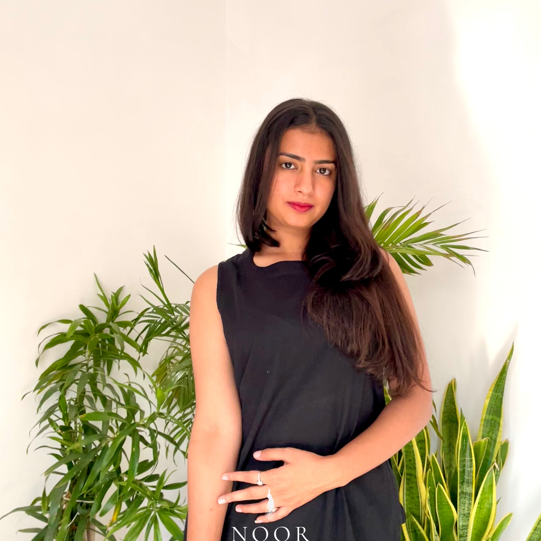 black cotton linen noor by hansa kurta co-ord set, crafted from a luxe linen-cotton blend that feels as good as it looks. available in five vibrant colours, this playful set is perfect for office wear or a day full of running errands