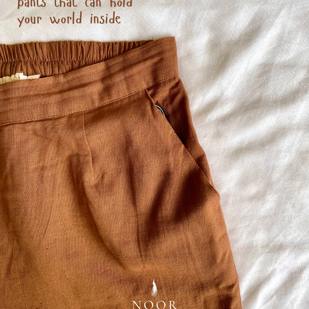 linen straight fit pants noor by hansa rose pink black brown grey ecru white crafted from a luxe linen-cotton blend that feels as good as it looks. available in five vibrant colours, they're really made for the indian body type - no more fitting into what was not made for us!
style tip pair these pants with linen shirts, cotton kurtas or basic tank tops for a chic look on a busy day!