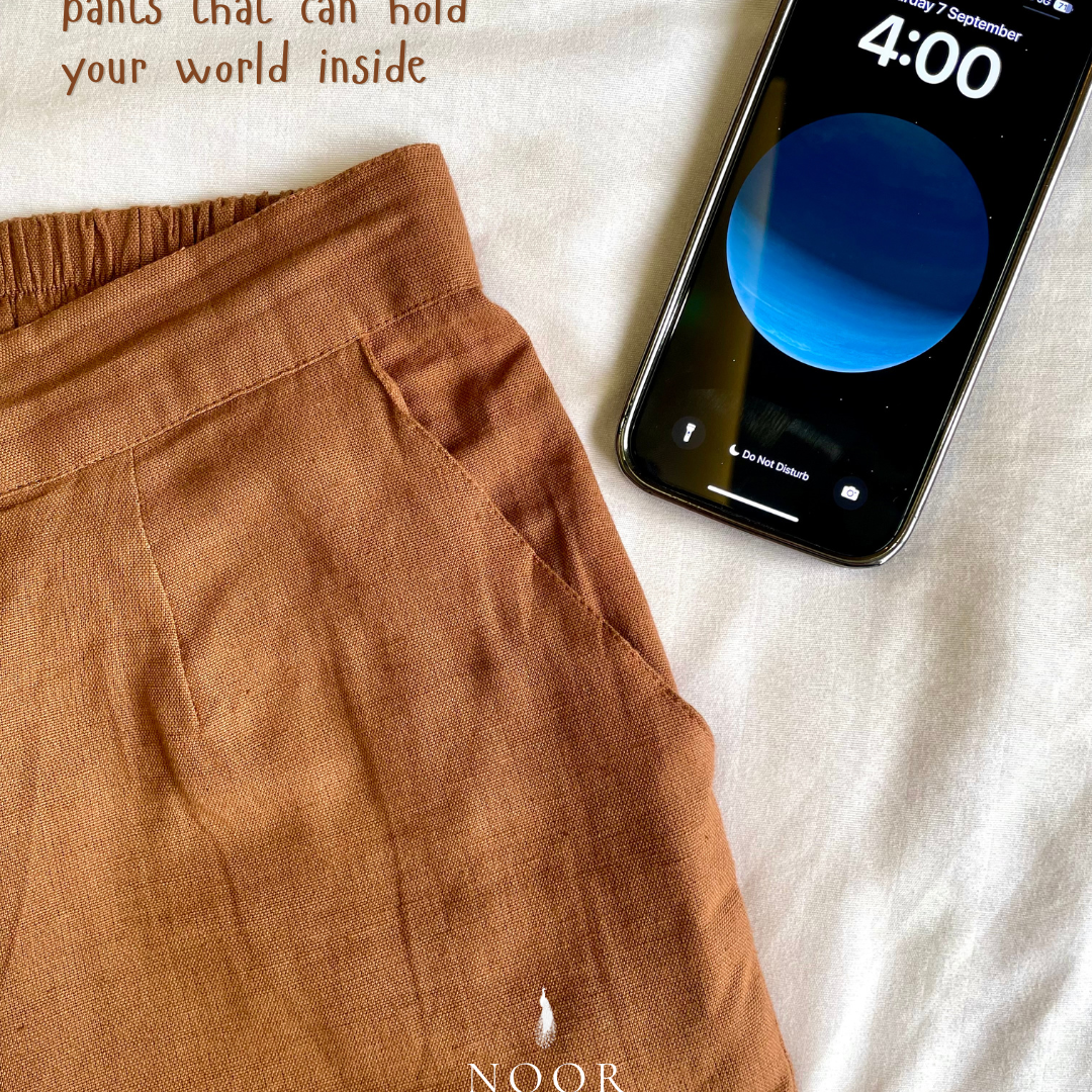 linen straight fit pants noor by hansa rose pink black brown grey ecru white crafted from a luxe linen-cotton blend that feels as good as it looks. available in five vibrant colours, they're really made for the indian body type - no more fitting into what was not made for us!
style tip pair these pants with linen shirts, cotton kurtas or basic tank tops for a chic look on a busy day!