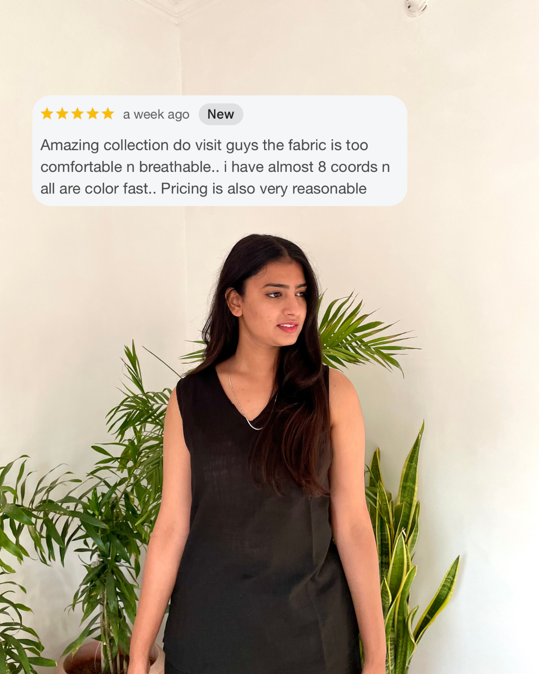 black noor by hansa cotton v-neck co-ord set that’s as comfy as your favourite loungewear but sharp enough for the office! hand-made from an ultra-soft cotton blend, it stays vibrant wash after wash with zero colour bleeding. perfect for those days when you want to feel cozy and look effortlessly chic!