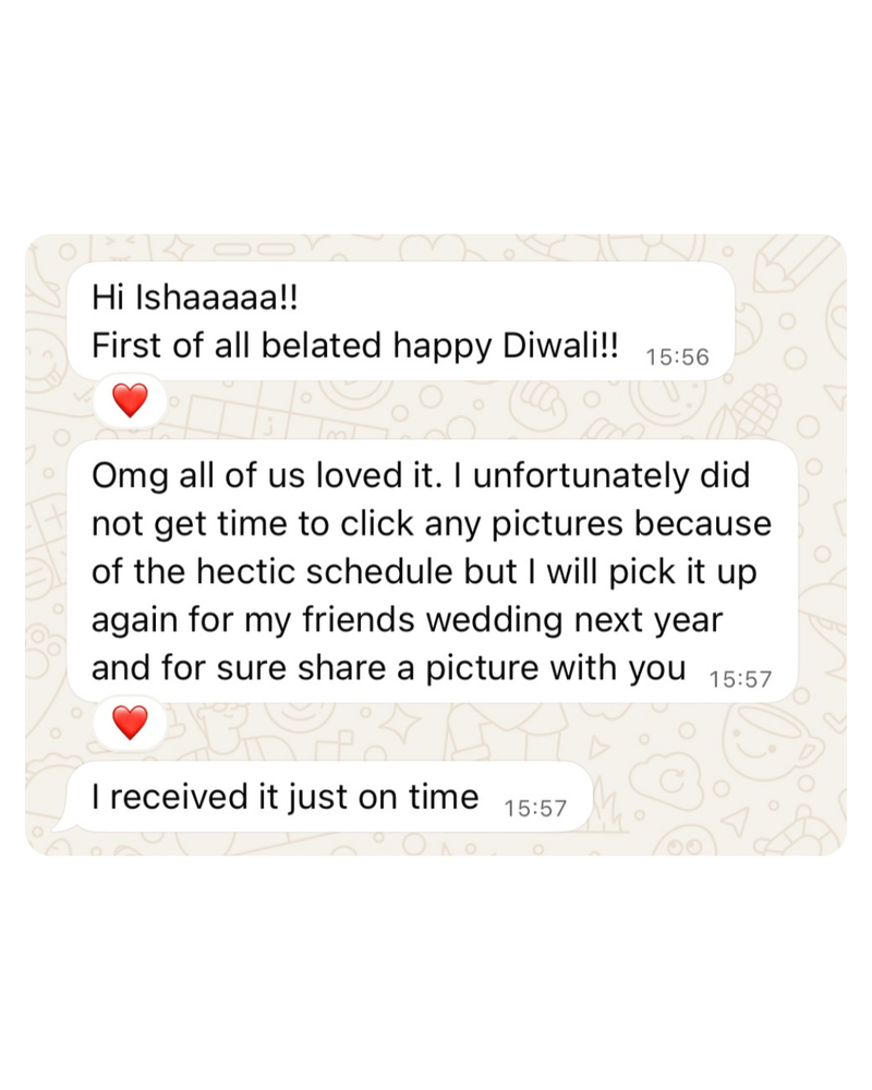 deep pink hand painted 'gulbaag' organza silk saree