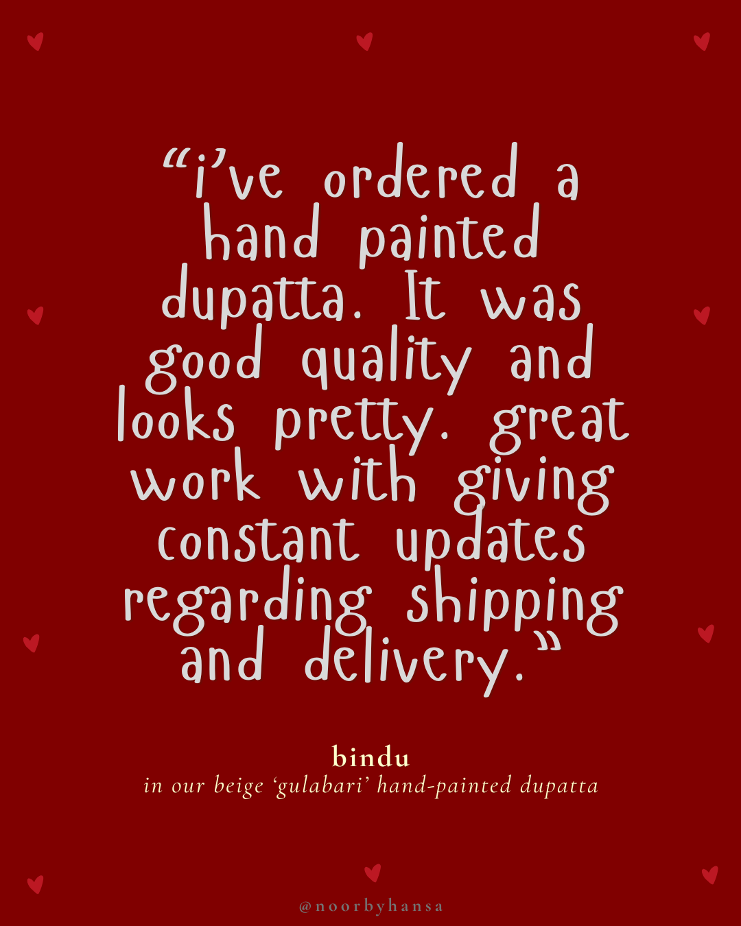 hand painted 'gulabari' dupatta in pure organza silk and tissue fabrics with hand-painted motifs of red roses customer review bindu