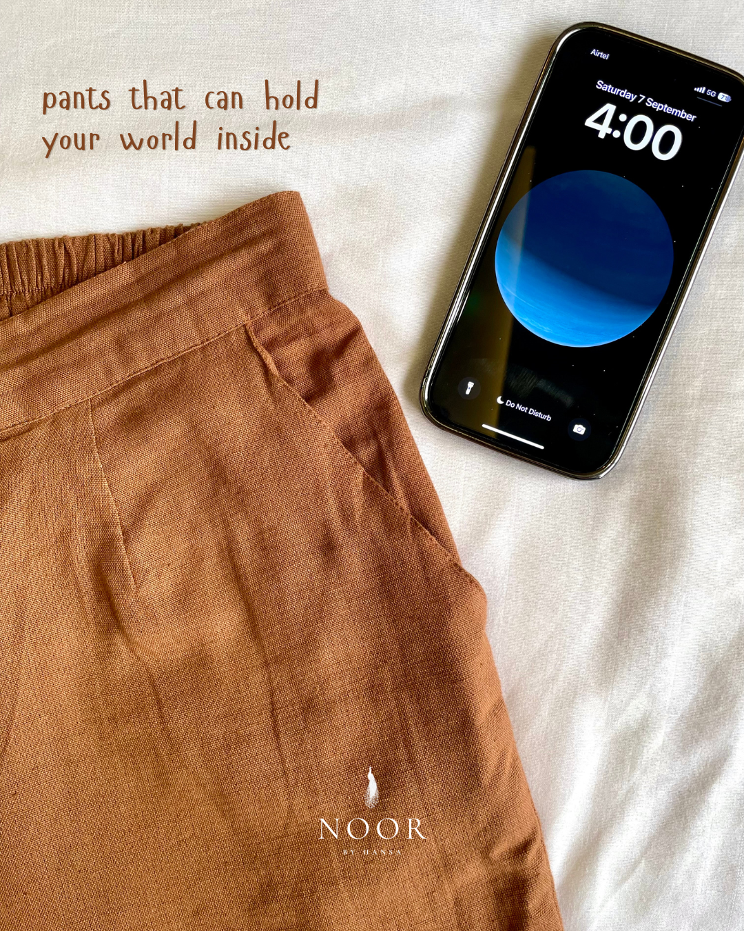 linen straight fit pants noor by hansa rose pink black brown grey ecru white crafted from a luxe linen-cotton blend that feels as good as it looks. available in five vibrant colours, they're really made for the indian body type - no more fitting into what was not made for us!

style tip pair these pants with linen shirts, cotton kurtas or basic tank tops for a chic look on a busy day!