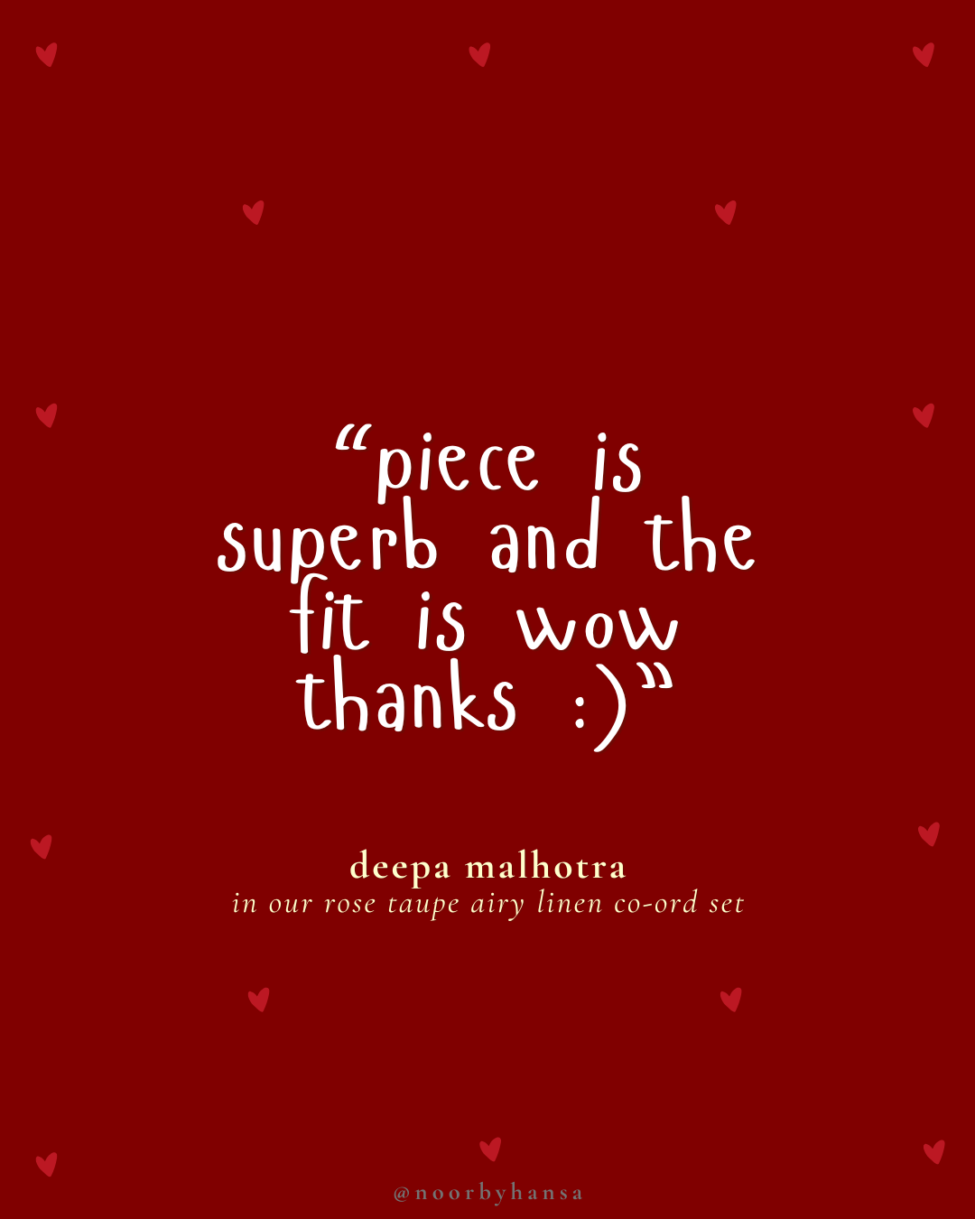 rose cotton linen noor by hansa kurta co-ord set, crafted from a luxe linen-cotton blend that feels as good as it looks. available in five vibrant colours, this playful set is perfect for office wear or a day full of running errands